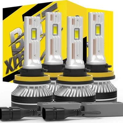 For Nissan Altima 2020 - 2022 High LOW Beam H11 H9 White Led Headlight Bulbs — 第 1/4 张图片