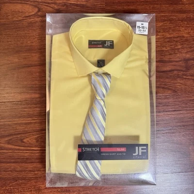 Camisa de vestir y corbata JF talla: M 15-151/2 32-33 algodón ajustado nueva con etiquetas Foto 1 de 4