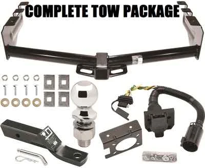 1999 - 2013 年 GMC SIERRA 1500 拖车 HITCH + 线带 4 路 & 7 路 + 球 + 安装 — 第 1/4 张图片