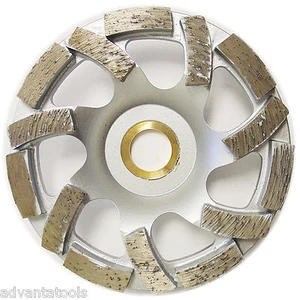 Rueda de copa de diamante turbo premium de 4"" para molienda de piedra de concreto eje 7/8""-5/8 - Imagen 1 de 4