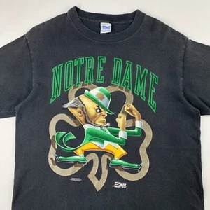 Vintage 90s Salem Sportswear Notre Dame Fighting Irish T-Shirt Mens Large - Picture 1 of 9