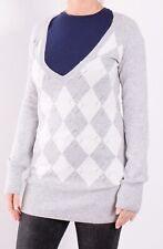 Next Pullover Sweater Strick Damen Gr.38 mit Kaschmir und Angora Grau 128289