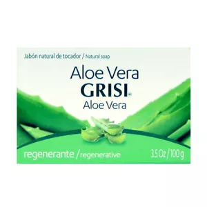 Barra de jabón natural Grisi aloe vera protege, regenera e hidrata la piel. 3,5 oz - Imagen 1 de 6