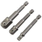 Socket Adapter Extensions For Impact Drivers 3Pcs Hex Shank Drill Bits