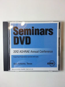 NEW ASHRAE Seminar Recordings DVD 2012 Annual Summer Conference - San Antonio TX - Picture 1 of 2