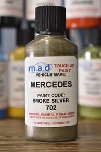 30ML Touch Up Paint Bottle Mercedes Smoke Silver 702 Scratch Chip Repair - Picture 1 of 2
