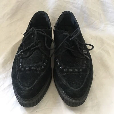 TUK Creepers Mujer 8 Hombre 6 Negro Teddy Boy Gótico Punk Rockabilly Gótico Años 80’s Foto 1 de 4