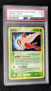 Pokemon Celebi Gold Star Holo EX Crystal Guardians 100/100 PSA 5 EX - Bild 1 von 2