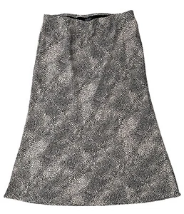 Rachel Zoe Skirt Womens 8 Black White Print Pull On Maxi - Picture 1 of 3