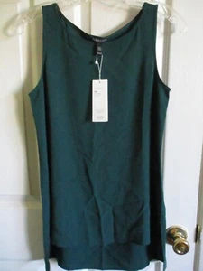 SZ PP EILEEN FISHER PINE SILK GEORGETTE CREPE LONG SHELL NWT - Picture 1 of 2