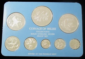 Belize: 1976 Solid Sterling Silver Proof Set in Original Box, COA - Picture 1 of 5