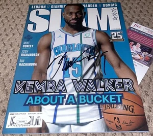 KEMBA WALKER SIGNED SLAM MAGAZINE CHARLOTTE HORNETS BASKETBALL JSA AUTOGRAPH - Picture 1 of 1