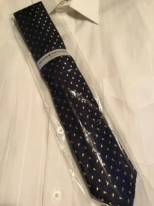 Black Brown 100% Silk Mens Tie - Picture 1 of 4