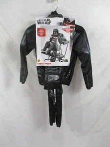 Darth Vader Costume Boys Medium Wheelchair Friendly Star Wars Mask Shirt Pants - Picture 1 of 12