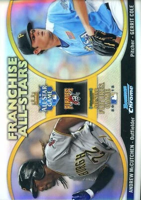 Bowman Chrome ##FAS-MC Gerrit Cole/Andrew McCutchen Refractor 2012 Foto 1 de 2