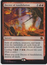 MTG Foil 1X Decree of Annihilation X1 From the Vault: Annihilation Magic NM
