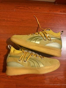 [192898-01] Mens Puma Clyde Court "Title Run" 2019 Yellow Gold Size 7.5 - Picture 1 of 6