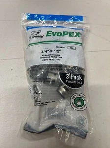 (3-Pk) SharkBite EvoPEX Push-to-Connect Elbow 3/4" x 1/2" K274Z3 - Picture 1 of 1
