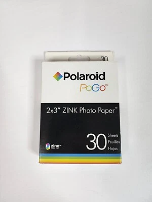 Polaroid PoGo 2x3" Zink Photo Paper 30 Sheets New Sticky Backed Full Color - Image 1 of 2