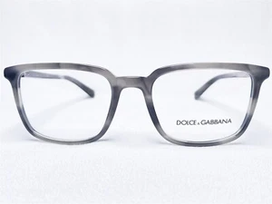 NEW Dolce & Gabbana DG3304 3199 Mens Striped Grey Eyeglasses Frames 52/19~145 - Picture 1 of 6