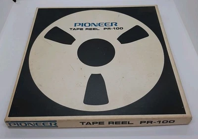 Винтажная металлическая катушка Pioneer PR-100 — 10,5 дюйма 267 мм алюминиевая аудиокассета - Изображение 1 из 4