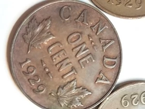 1929 Canada 1 cent coin - Picture 1 of 3