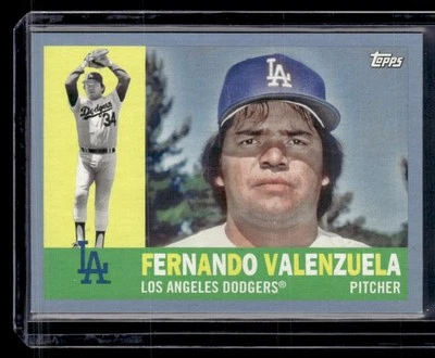 2017 Topps Archives #55 Fernando Valenzuela Blue SN - Image 1 of 2