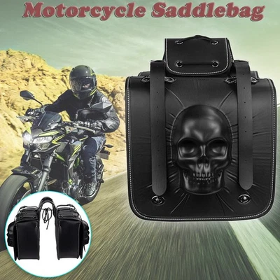 Motorcycle Saddle Bag Tool Side Bag Fit For Honda VT750C2B Shadow Phantom Foto 1 de 4