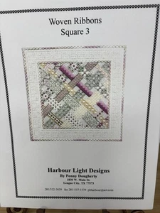 Harbour Light Designs nastri intrecciati quadrati 3 punti croce motivo punto ago - Foto 1 di 3