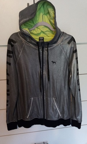 UNDERCOVER Nuovo con etichetta! Giacca con cappuccio Victoria's Secret rosa sfilata di moda GRIGIO taglia M