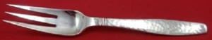 Swedish Modern By Allan Adler Sterling Silver Dinner Fork Heavily Hammered - Picture 1 of 1