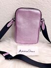 Nwt Coach Co917 Aden Crossbody In Metallic Lilac Refined Pebble Leather