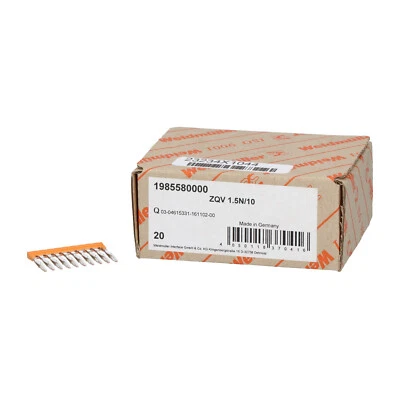 Weidmuller 1985580000 Zqv 1.5N / 10 (20pcs) New NFP