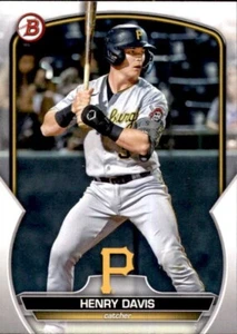 2023 BOWMAN BASE PAPER PROSPECT BP14 HENRY DAVIS PITTSBURGH PIRATES - Picture 1 of 2