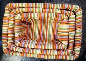Set of 3 Storage Baskets w Cloth Liner - Picture 1 of 9
