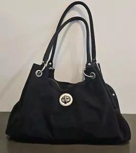 Bolso organizador Baggallini negro grande de nailon con muñeca doble asa para el hombro - Imagen 1 de 14