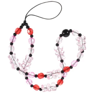  Crystal Beaded Mobile Phone Chain Hanging Rope Charm Wrist Strap - Zdjęcie 1 z 11