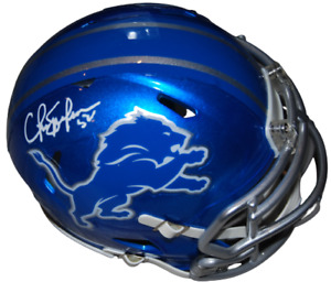 CHRIS SPIELMAN signed (DETROIT LIONS) Flash mini helmet BECKETT BAS BH087463