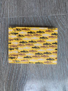 Corteiz CRTZ VVS Leather Card Holder Wallet Yellow