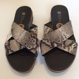 Sandalias de montaña blancas toboganes talla 7 modelo de exhibición de reptiles zapatos cómodos - Imagen 1 de 8