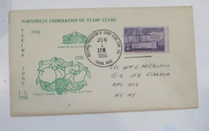 COVER 1956 "NW FEDERATION of STAMP CLUBS CONVENTION STATION" See Pics - Picture 1 of 4