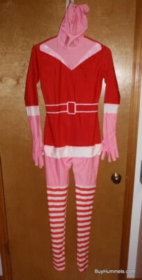 2nd Skin Jovie Elf Sexy Mrs. Claus Bodysuit Halloween Costume Morphsuit Zentai - Image 1 of 4