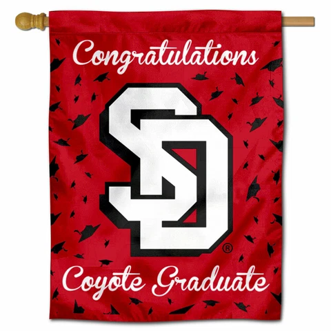 University of South Dakota Graduation Gift Decorative Flag Cover