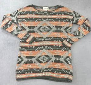 Ralph Lauren Sweatshirt Women XS Tribal Aztec Southwestern Knit Long Sleeve - Picture 1 of 7