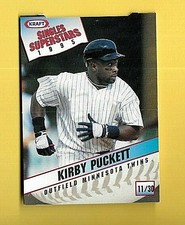 KIRBY PUCKETT 1995 KRAFT SINGLES SUPERSTARS #11  MADE IN CANADA