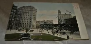 VINTAGE CITY HALL SQUARE, BROOKLYN, NY POST CARD - Imagen 1 de 2