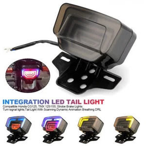 1PC Motorcycle LED Tail Lights Brake Rear Light Lamp For Honda CG125 TMX125/155 - Picture 1 of 15