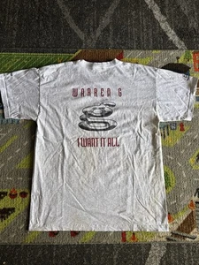 Camisa Gris Vintage Warren G I Want It All Rap Hip Hop Años 90 XL - Imagen 1 de 3