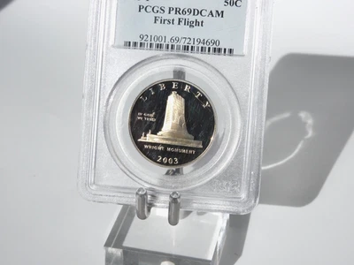 2003-P First Flight Commemorative Half Dollar PR69 DCAM PCGS - Image 1 of 2
