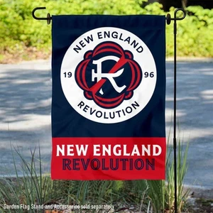 New England Revolution Two Sided Garden Flag and Yard Banner - Picture 1 of 5